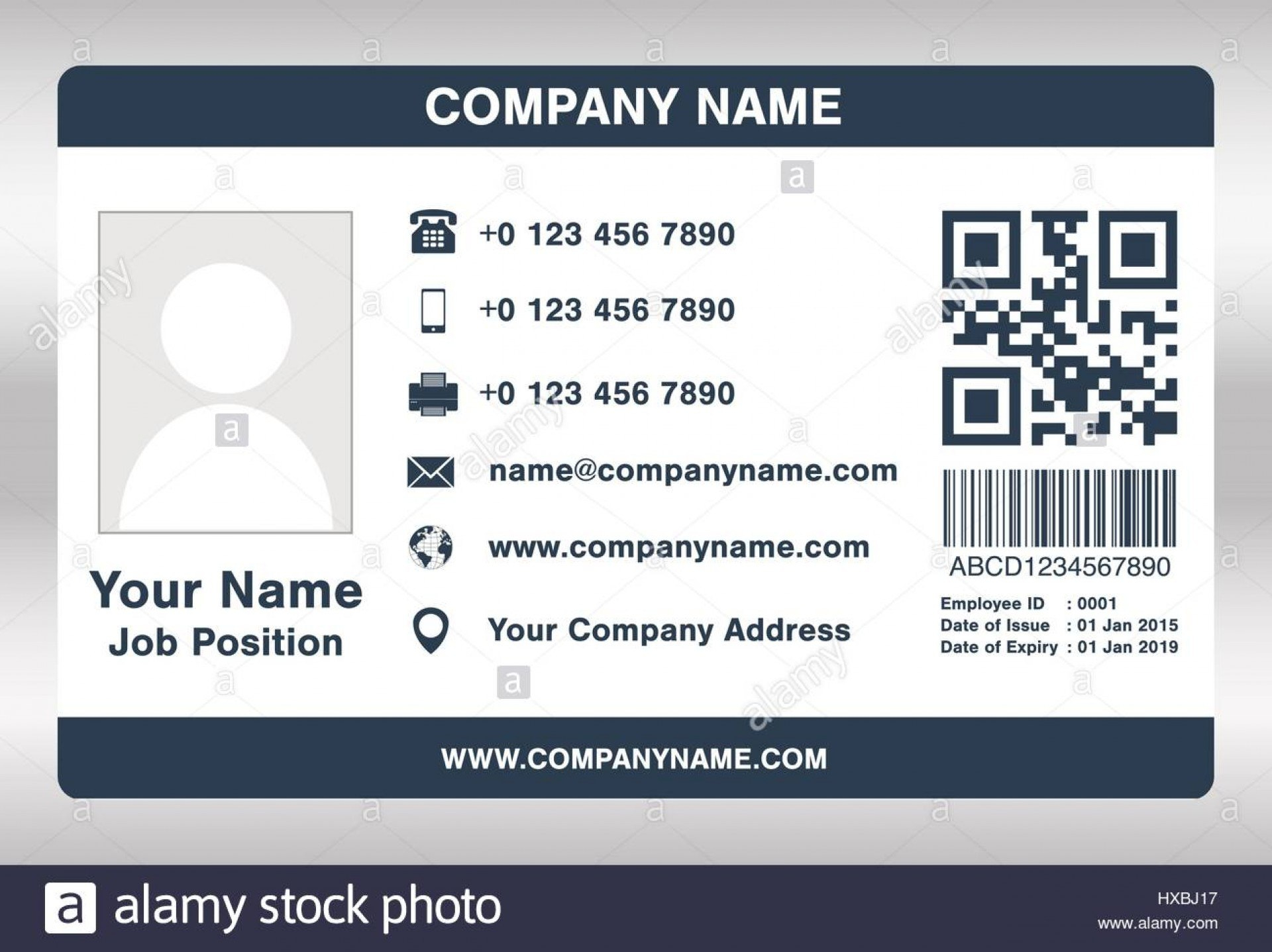 Employee Id Card Template Ideas Business Maker Beautiful in Id Card Template Word Free