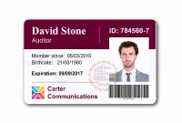 Employee Id Card Template Ideas Business Maker Beautiful intended for Work Id Card Template