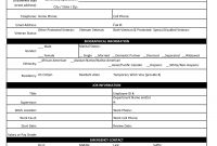 Employee Personal Information Sheet  Peshi  Employment Form Data pertaining to Business Information Form Template