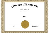 Employee Recognition Award Certificate Template  Dtemplates inside Employee Recognition Certificates Templates Free