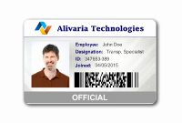 Employees Id Card Template Ideas Business Maker Elegant Employee intended for Id Card Template Ai