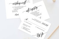 Enclosure Card Template Printable Insert Card Editable File For in Free Printable Wedding Rsvp Card Templates