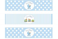 Etsyprintable Baby Shower Boy Theme Water Bottledesignsbydvb within Free Water Bottle Labels For Baby Shower Template