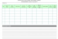 Evacuation Drill Record Sheet inside Fire Evacuation Drill Report Template