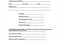 Event Inquiry Form Samples  Free Sample Example Format Download within Enquiry Form Template Word