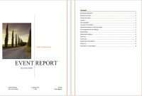 Event Report Template  Microsoft Word Templates for Word Document Report Templates