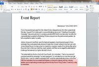 Event Report Template Word  Business Opportunity Program in Post Event Evaluation Report Template