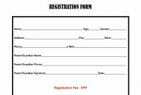 Example Free Camp Registration Form Template Word – Radiofamaeu throughout Camp Registration Form Template Word