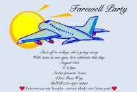 Example Invitation Card Farewell Party  Invitation Templates Free throughout Farewell Card Template Word