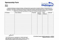 Example Sponsor Form Template Free Ideas Event Unusual inside Blank Sponsor Form Template Free