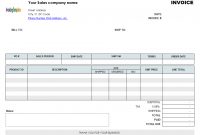 Excel Invoice Template For Quickbooks with regard to Quickbooks Invoice Template Excel