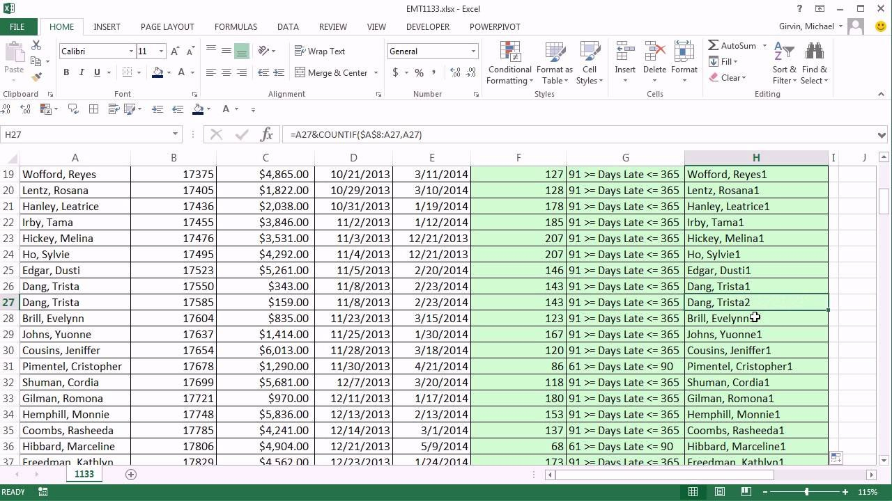 Excel Magic Trick  Aging Accounts Receivable Reports throughout Accounts Receivable Report Template