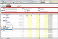 Excel Report Template  Template Business with Job Cost Report Template Excel
