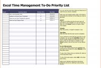 Excel Time Management Project Task List Template Sample For Ms Word within Daily Task List Template Word