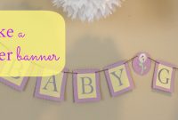 Excellent Baby Shower Banner Templates Template Ideas Onesie regarding Diy Baby Shower Banner Template