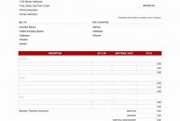 Excellent Contractor Invoice Template Plan Templates Uk Excel intended for Contractors Invoices Free Templates