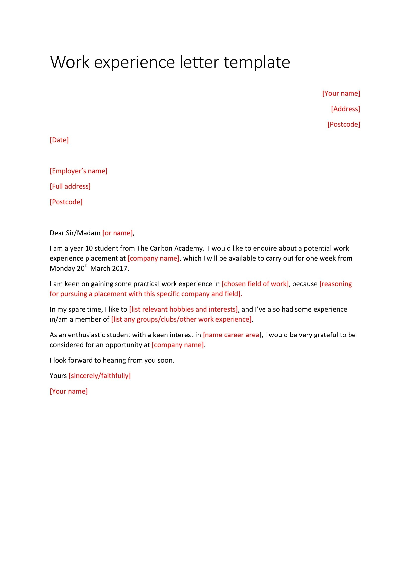 Experience Letter Templates In Pdf  Free  Premium Templates with Long Service Certificate Template Sample