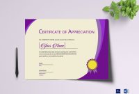 Expression Of Thank You Certificate Design Template In Psd Word intended for Thanks Certificate Template