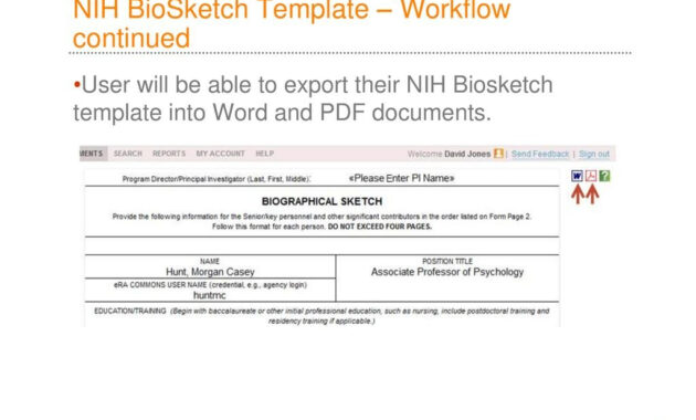 Faculty Activity Information Reporting System  Ppt Download within Nih Biosketch Template Word