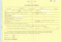 Fake Birth Certificate Template Unanalyzable Kenyan Birth intended for Birth Certificate Fake Template