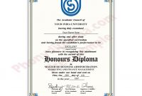 Fake Diploma From India University  Phonydiploma in Fake Diploma Certificate Template