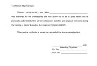 Fake Medical Certificate Template  Mandegar in Free Fake Medical Certificate Template