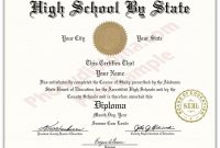 Fake Usa High School Diplomasstate  Phonydiploma pertaining to Fake Diploma Certificate Template