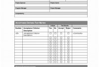 Fantastic Uat Testing Template Excel Gallery Resume Ideas Design regarding Acceptance Test Report Template
