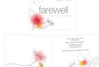 Farewell Design Card – Template with Goodbye Card Template