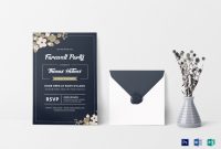 Farewell Party Invitation Card Design Template In Word Psd Publisher regarding Farewell Invitation Card Template