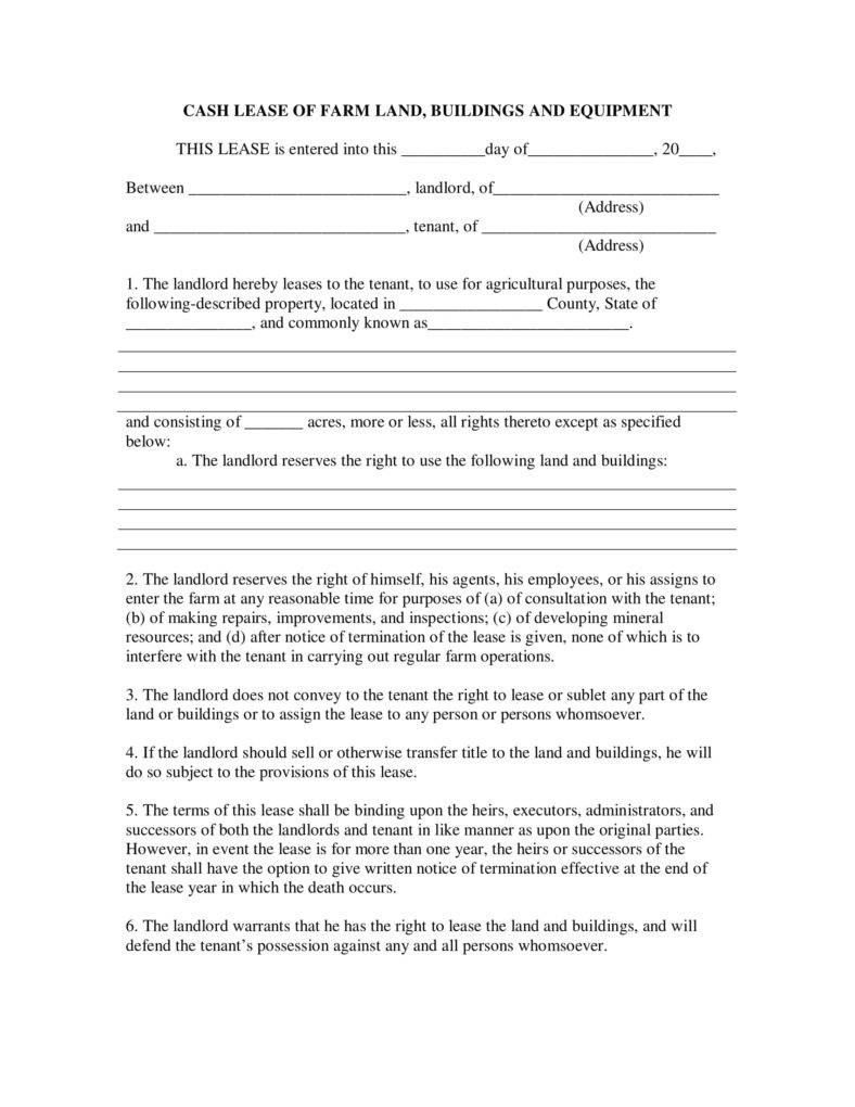 Farm Lease Agreement Templates  Pdf Word  Free  Premium Templates pertaining to Share Farming Agreement Template