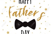 Fathers Day Banner Design With Lettering Black Bow Tie Butterfly in Tie Banner Template