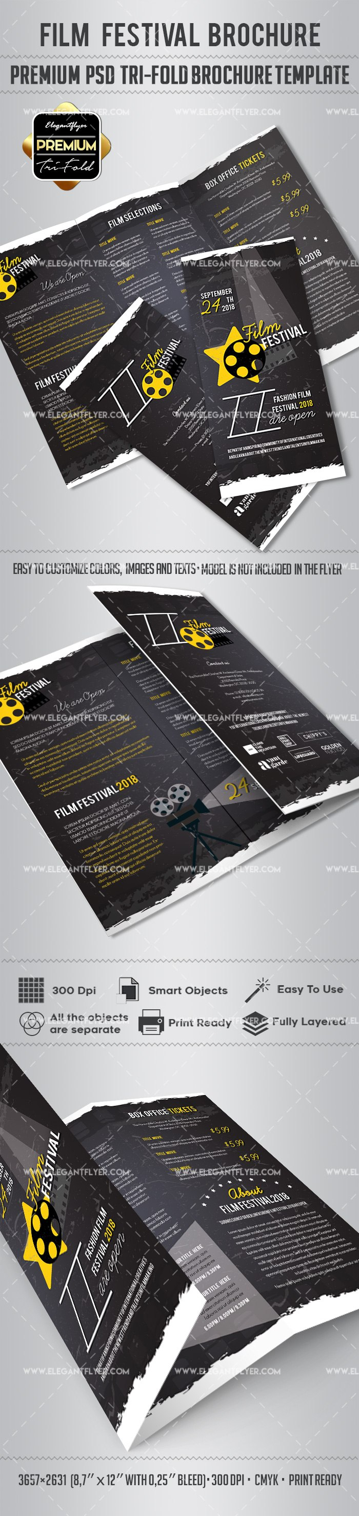 Film Festival Brochure Design –Elegantflyer for Film Festival Brochure Template