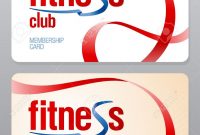 Fitness Club Membership Card Design Template Royalty Free Cliparts throughout Gym Membership Card Template