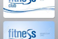 Fitness Club Membership Card Design Template Royalty Free Cliparts throughout Template For Membership Cards