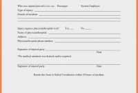Five Thoughts You Have As General Incident  Invoice Template intended for Customer Incident Report Form Template