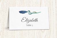 Floral Wedding Placecard Template Printable Escort Cards Wedding throughout Printable Escort Cards Template