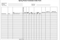 Flower Fundraiser Order Forms Template  Besttemplates  Sample in Blank Fundraiser Order Form Template