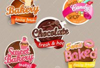 Food Label Or Sticker Design Template Stock Vector  Illustration Of regarding Sweet Labels Template