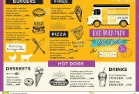 Food Truck Party Invitation Food Menu Template Design Food Fly intended for Food Truck Menu Template