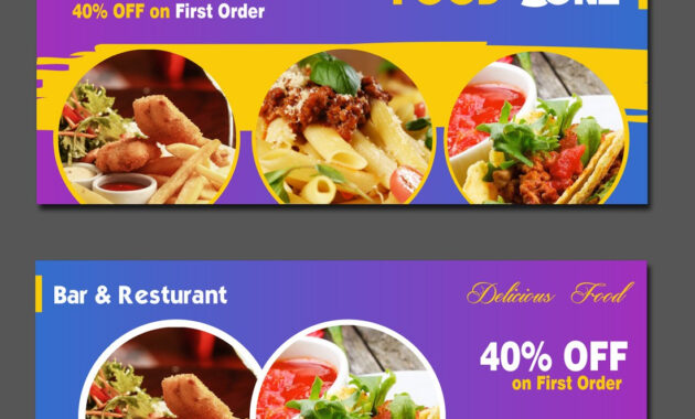 Food Website Banners with Food Banner Template