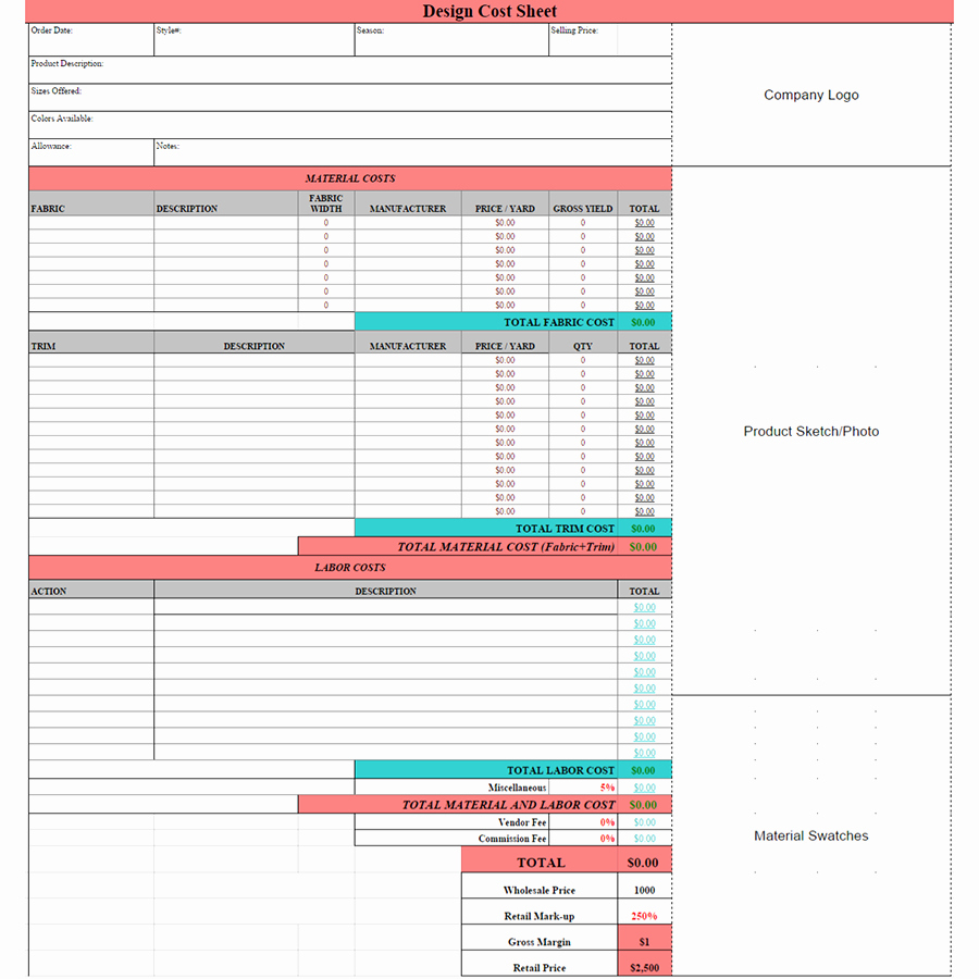 For Business Costing Template – Guiaubuntupt with regard to Business Costing Template