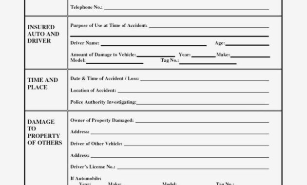 Form Templates Car Accident Report Template New Outstanding Free regarding Vehicle Accident Report Form Template