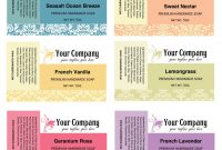 Formidable Free Printable Soap Label Templates Template Ideas Cigar pertaining to Free Printable Soap Label Templates