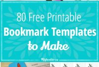 Free Amazing Bookmarks To Make Free Printables – Tip Junkie pertaining to Free Blank Bookmark Templates To Print