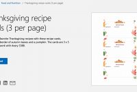 Free Autumn Theme Templates For Microsoft Office with regard to Free Recipe Card Templates For Microsoft Word