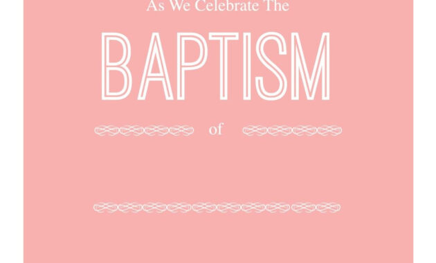 Free Baptism Invitation Templates Template Ideas Unusual with regard to Blank Christening Invitation Templates