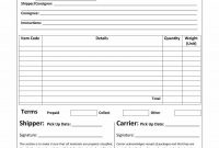 Free Bill Of Lading Forms  Templates ᐅ Template Lab for Blank Bol Template