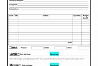 Free Bill Of Lading Forms  Templates ᐅ Template Lab in Blank Bol Template