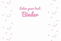 Free Binder Cover Templates  Customize Online  Print At Home  Free inside Business Binder Cover Templates